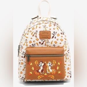 Loungefly Cream and Brown Chip and Dale Backpack